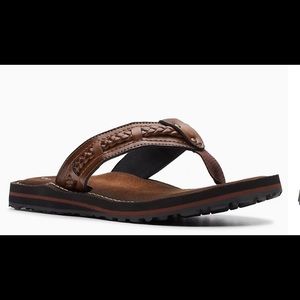 Clarks brown leather size 8 sandals